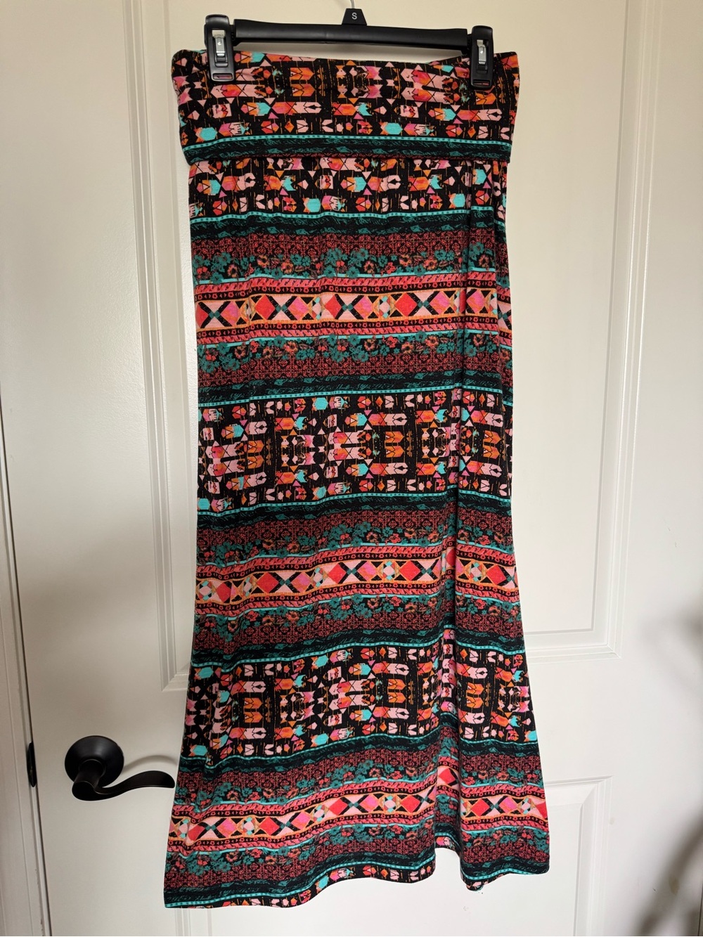 Mossimo Supply Co. Tribal Print Skirt in Black, Teal & Coral